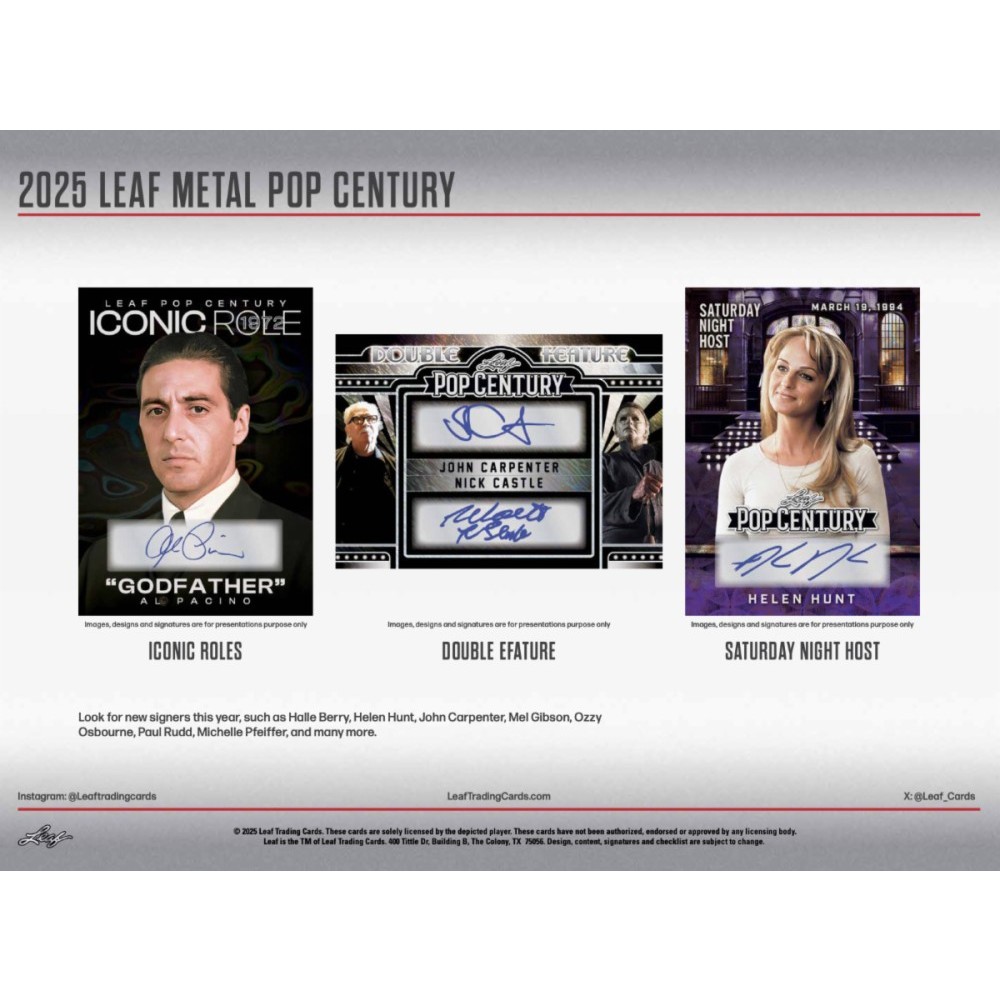 ELIZABETH OLSEN 2024 LEAF POP CENTURY PURPLE SIGNATURE AUTO