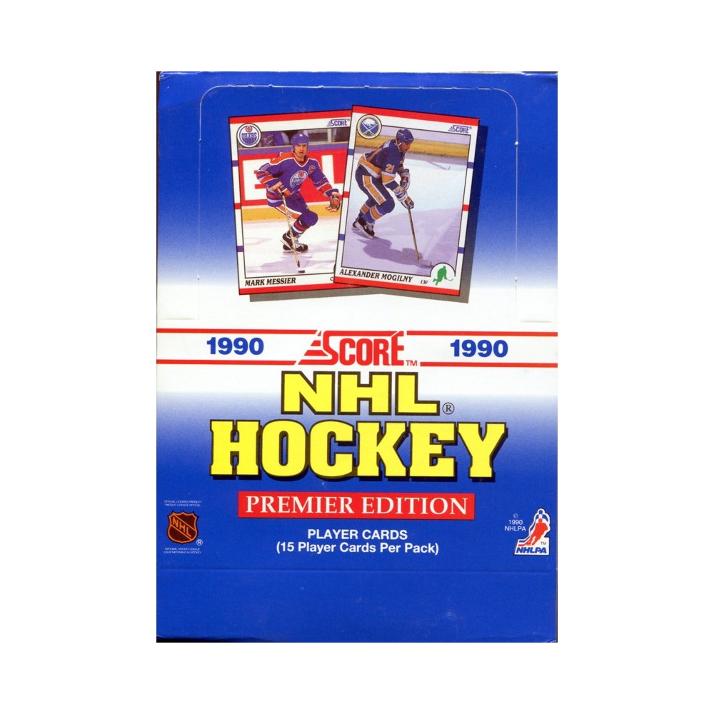 1990-91 Score US Premier Edition Hockey 20 Box Case | Steel City  Collectibles