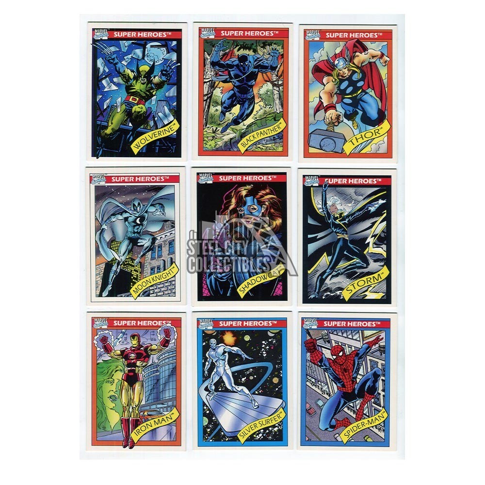 1990 Impel Marvel Universe Series 1 Complete 162-Card Base Set + 1 Hologram  #MH4 | Steel City Collectibles