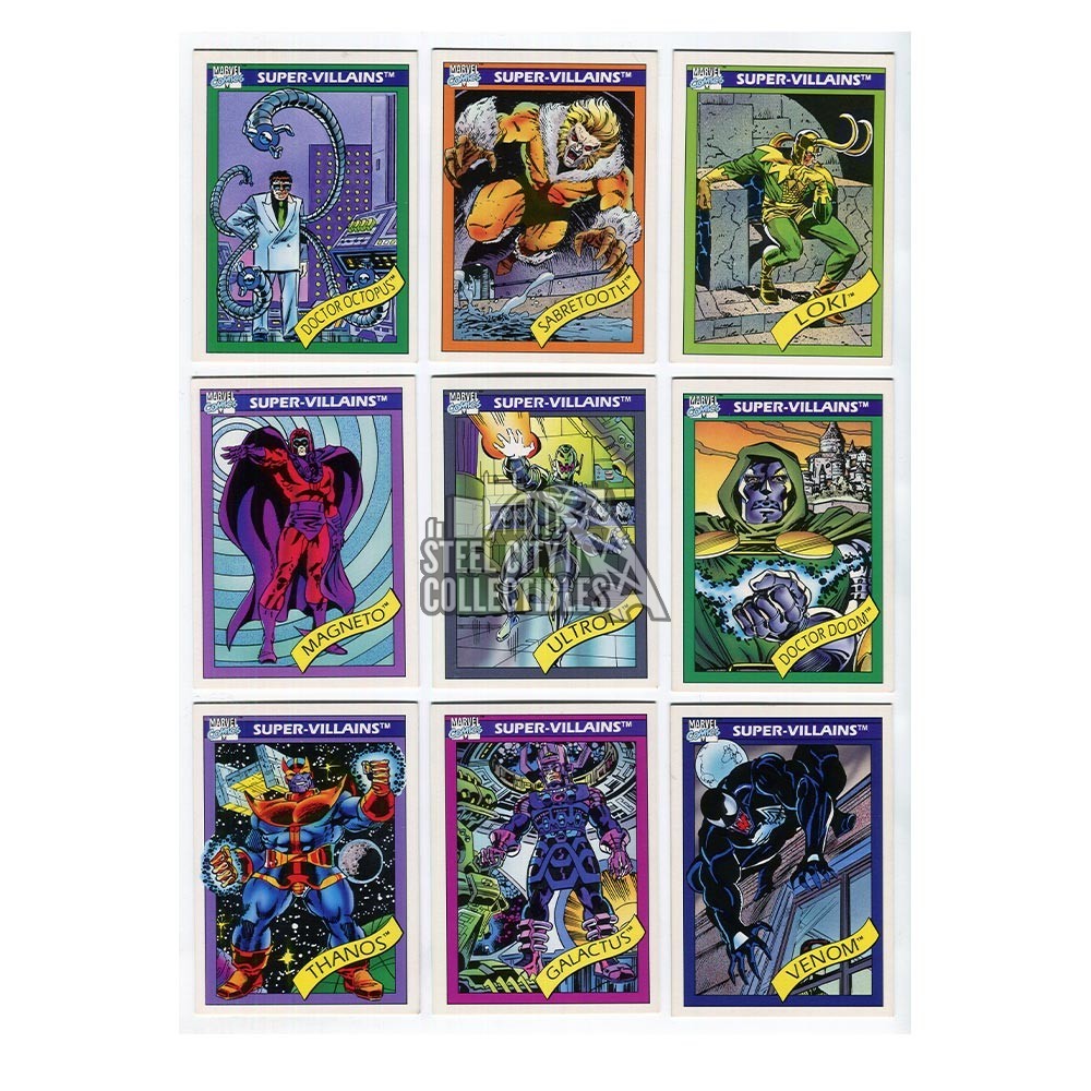 1990 Impel Marvel Universe Series 1 Complete 162-Card Base Set + 1