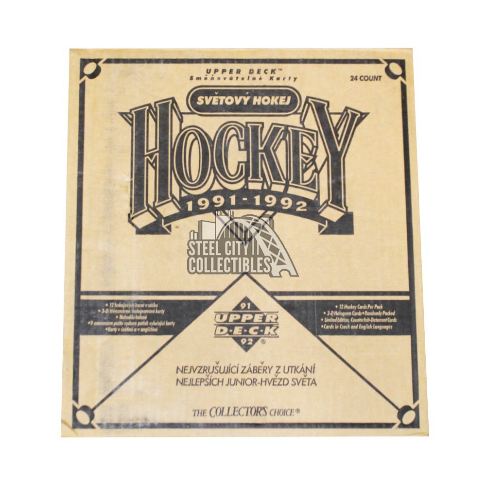 1991-92 Upper Deck World Juniors Hockey 24-Box Case - Czech Edition | Steel  City Collectibles