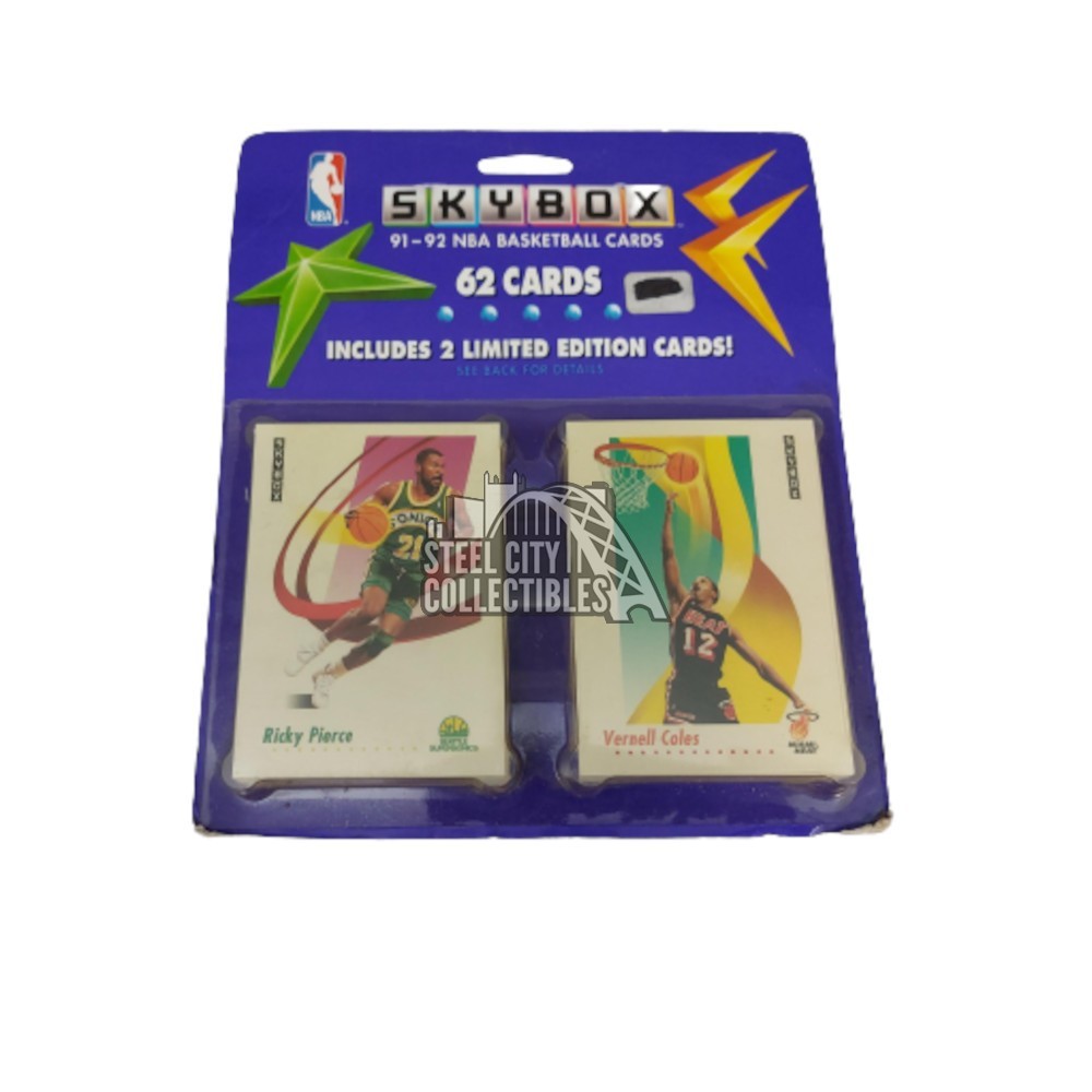 1991-92 Skybox Basketball 62-Card Blister Pack | Steel City