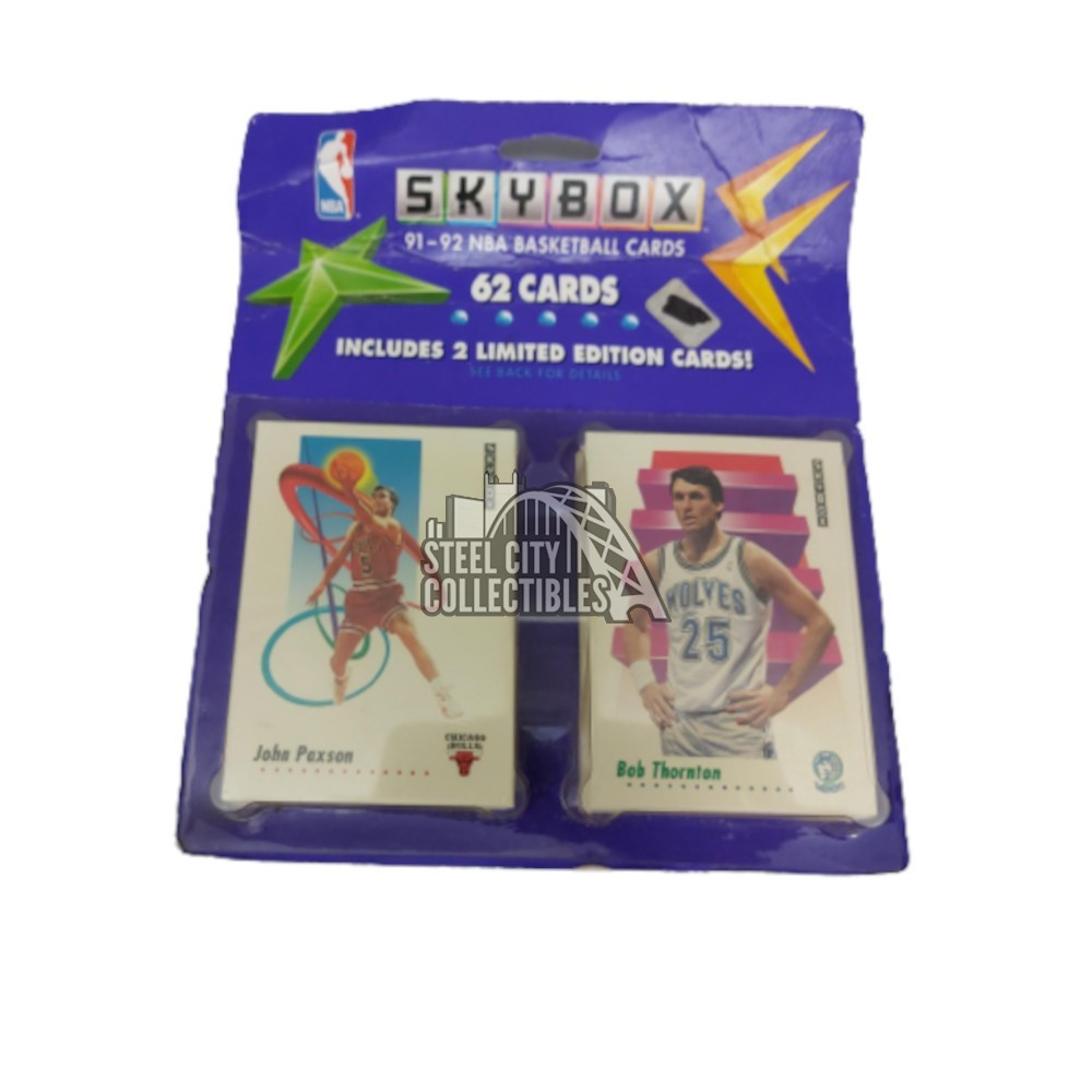 1991-92 Skybox Basketball 62-Card Blister Pack | Steel City