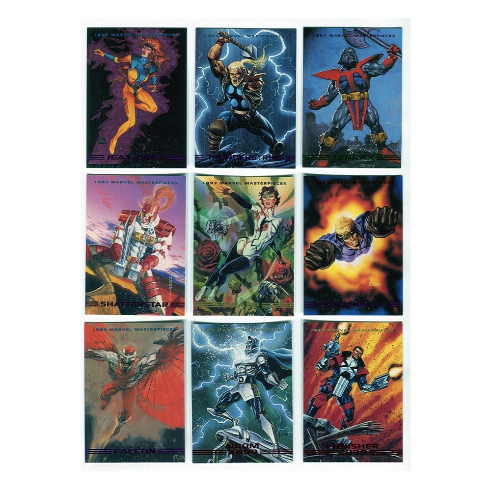 1993 SkyBox Marvel Masterpieces 84-Card Partial Set *PLEASE READ