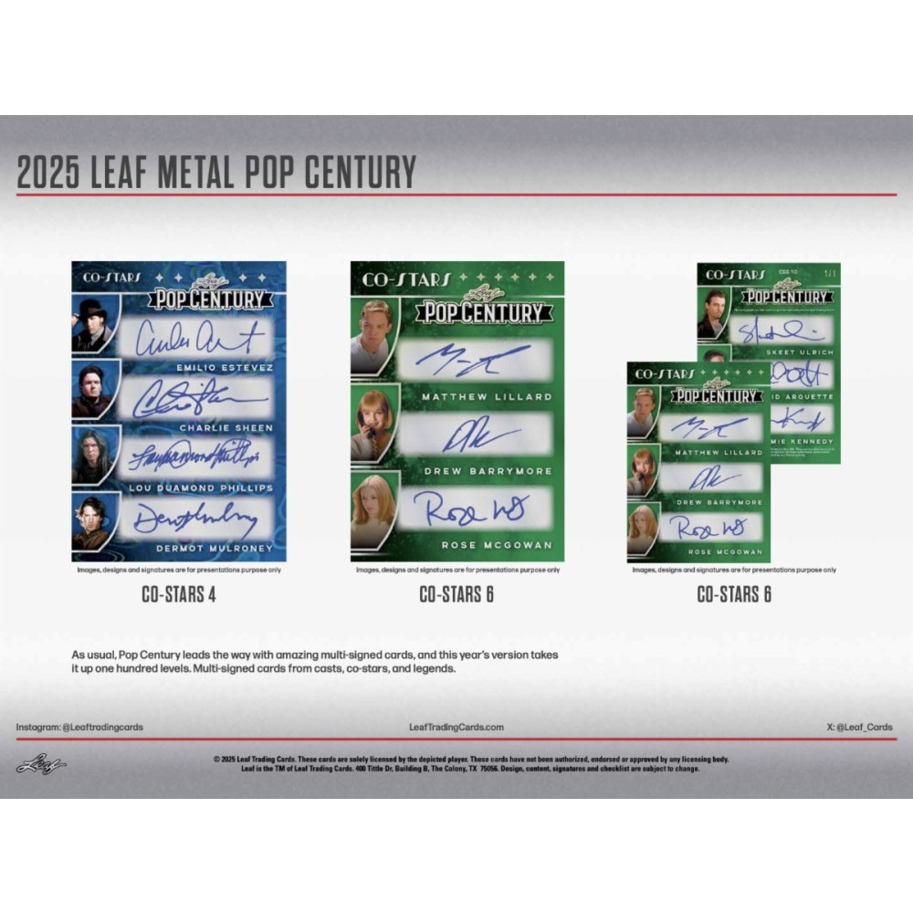 2025 Leaf Metal Pop Century 10-Box Case | Steel City