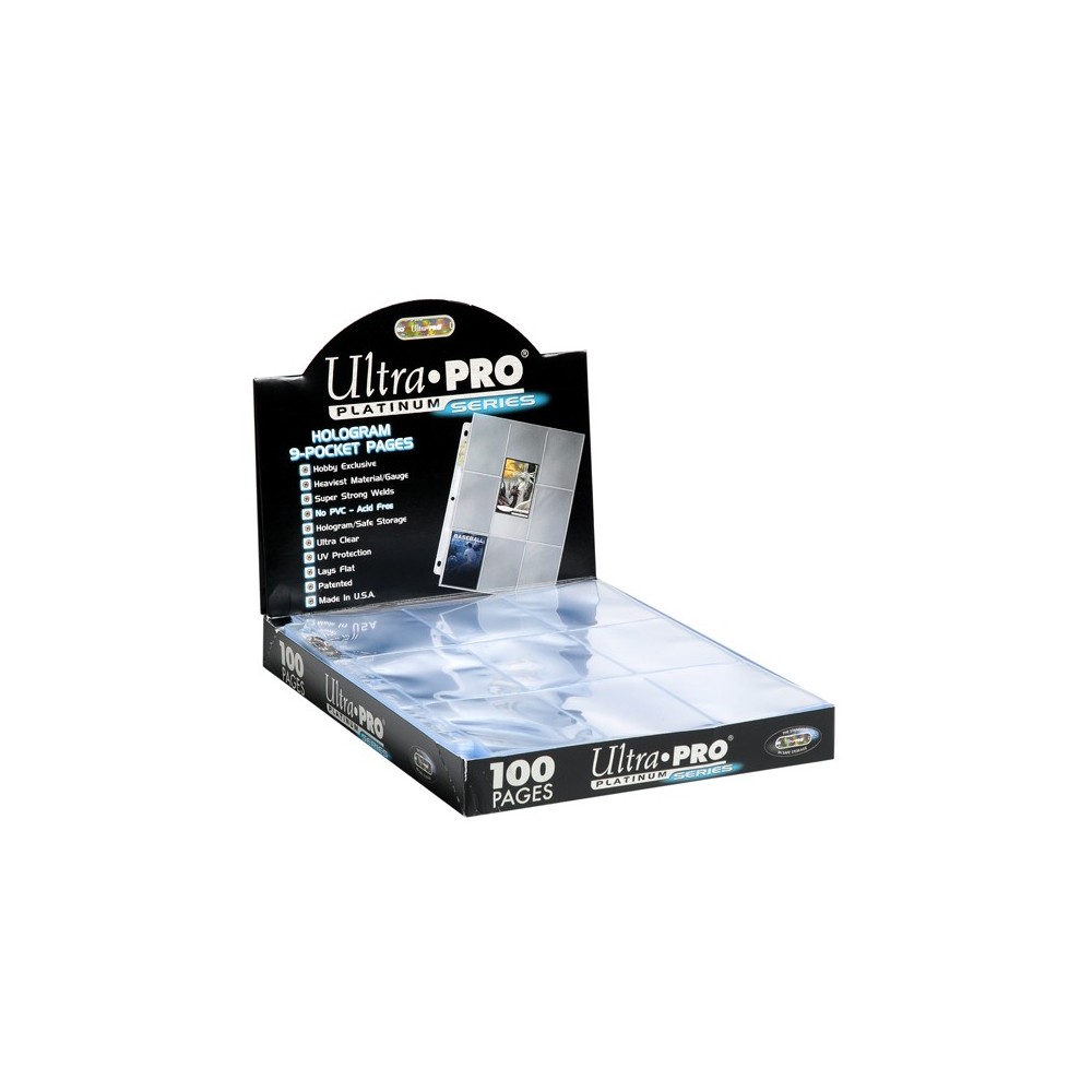 Ultra Pro Platinum 9 Pocket Binder Pages Box #209D | Steel