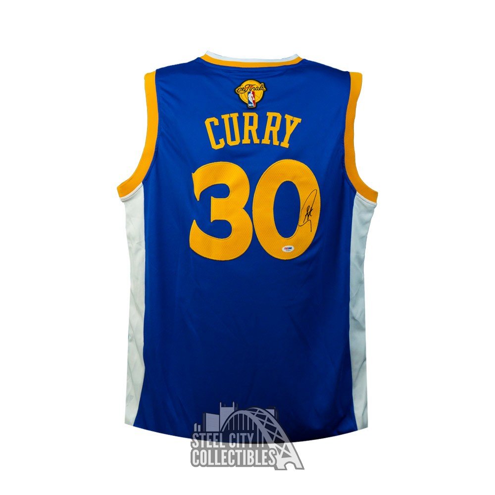 Stephen Curry Golden State Warriors Autographed Adidas NBA Finals Jersey