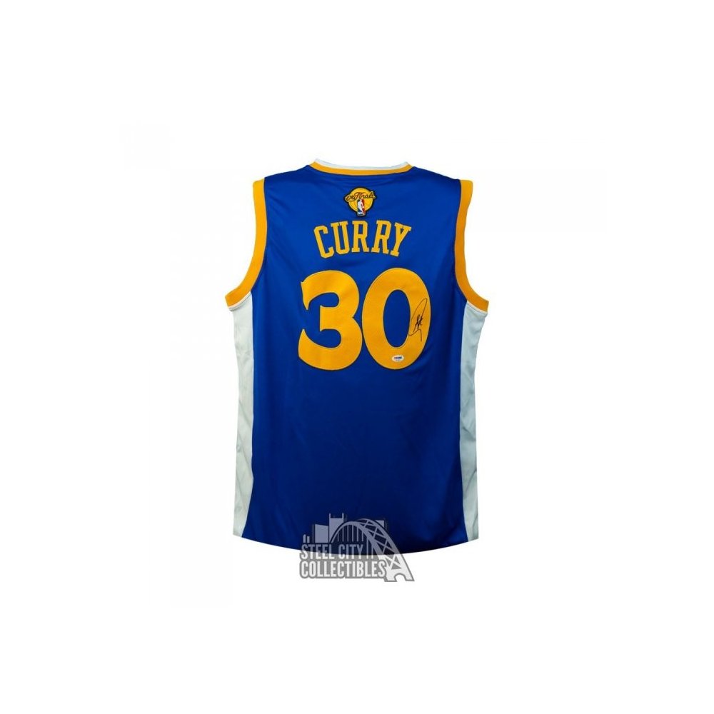 Stephen Curry Golden State Warriors Autographed adidas Swingman Blue Jersey