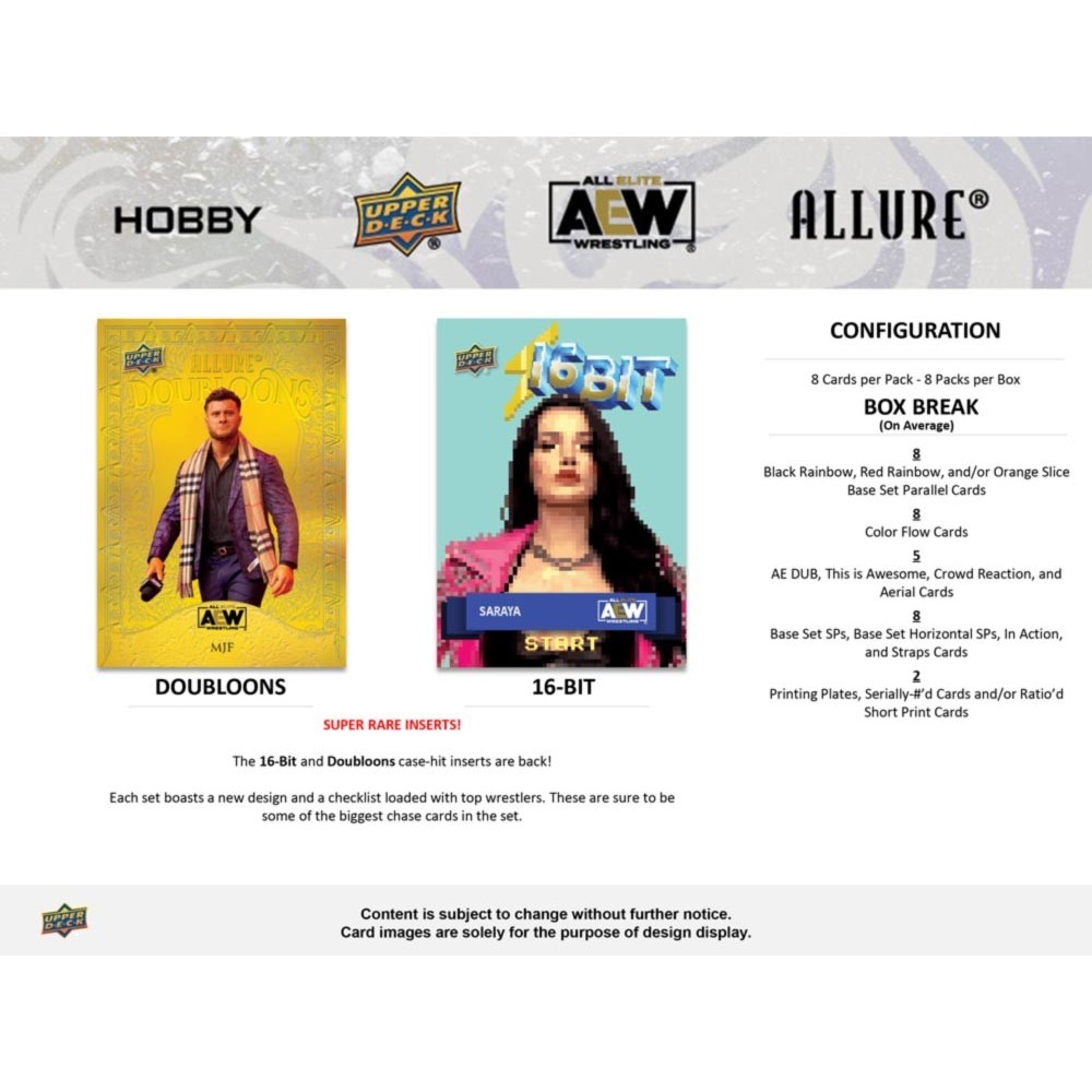 2024 Upper Deck AEW Wrestling Allure Hobby Box | Steel City