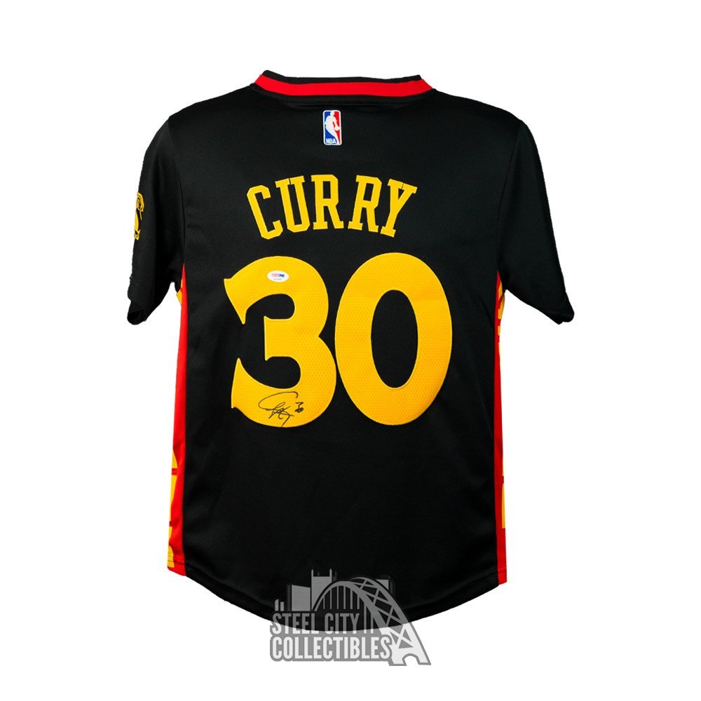 Stephen Curry Signed Warriors City Jersey (JSA COA & Curry COA)