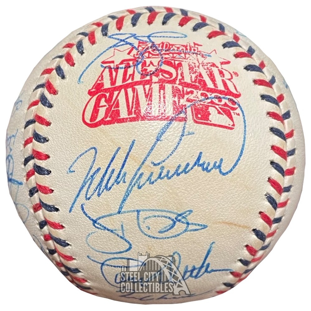 2000 National League All-Star Team Autographed Rawlings Baseball