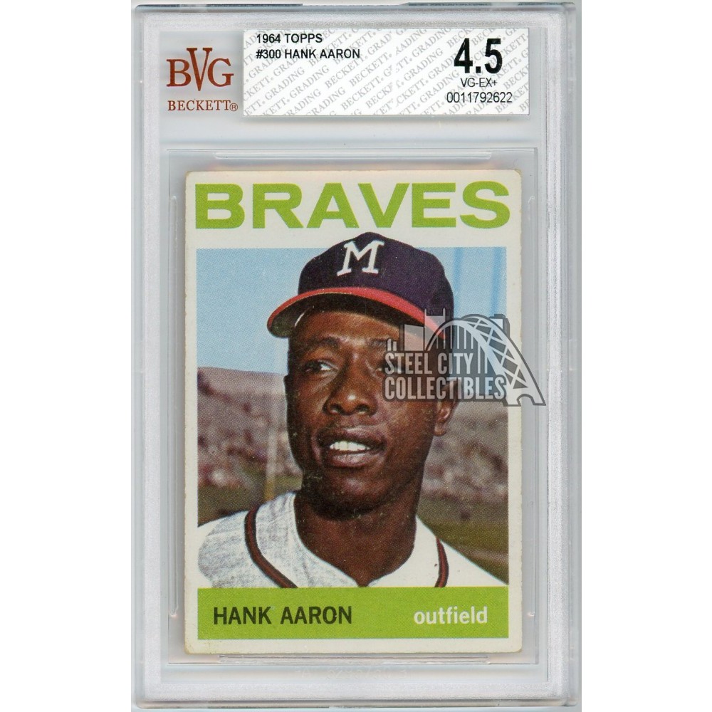 Hank Aaron 1964 Topps Baseball Card #300 BVG 4.5 | Steel City