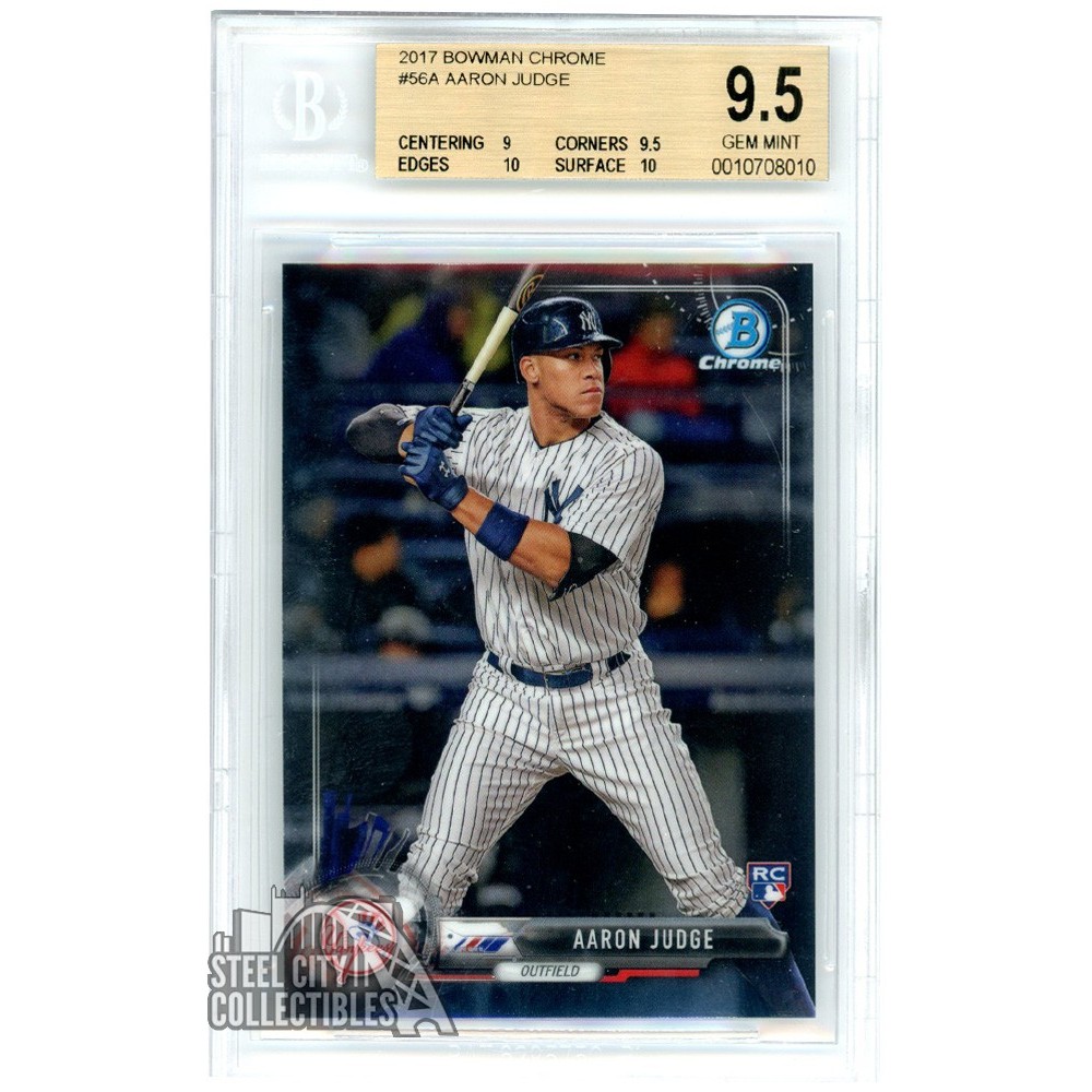 Topps BOWMAN CHROME ワンダーフランコ　BGS9.5 Aaron Judge 2017 Bowman Chrome Rookie Card #56 BGS 9.5 GEM MINT
