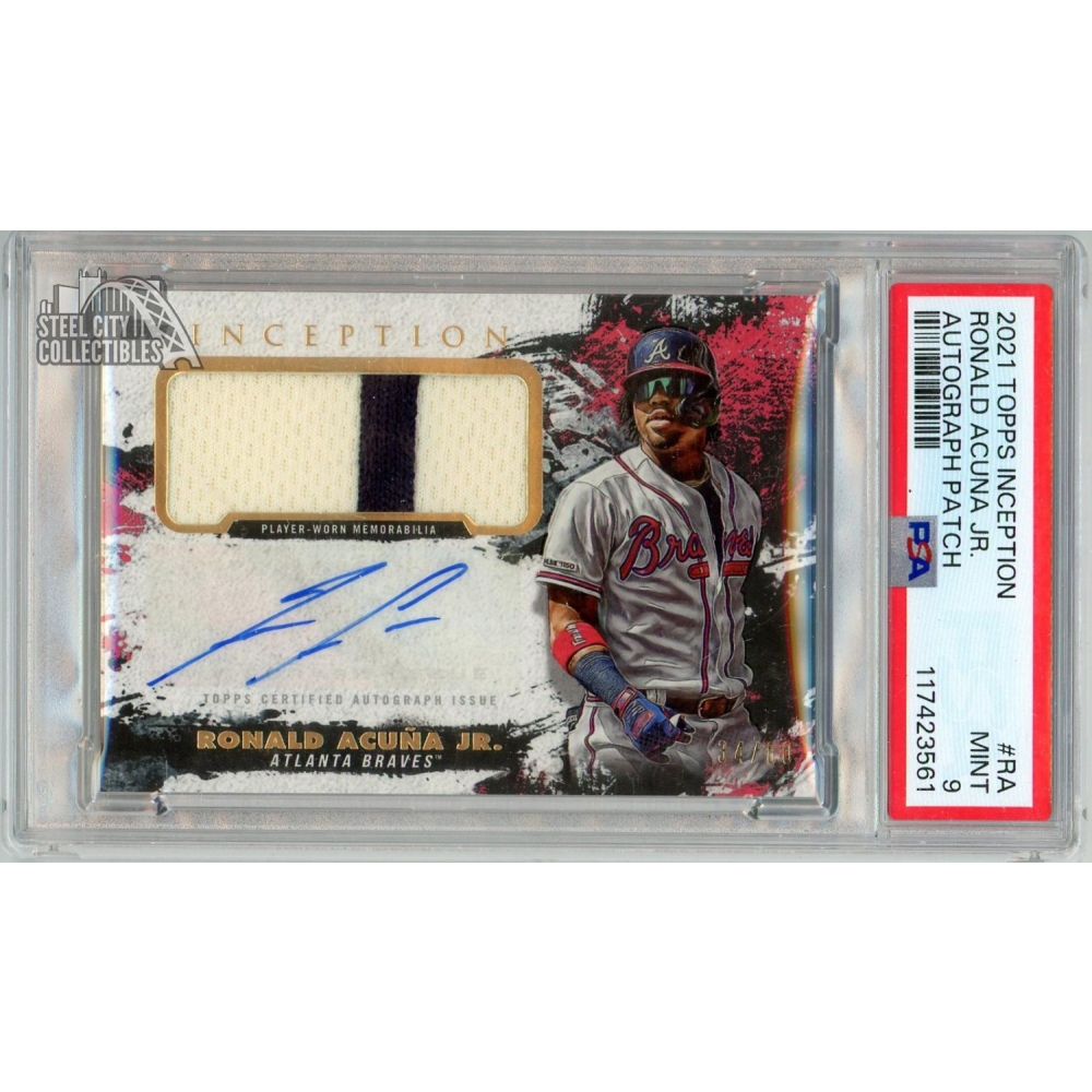 Ronald Acuna Jr 2021 Topps Inception Patch Autograph Card #APC-RA