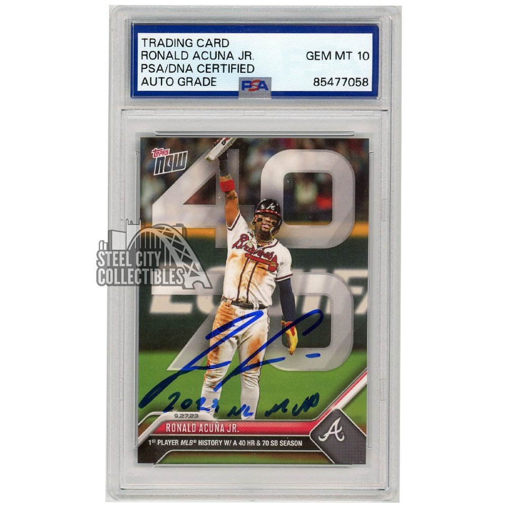 【PSA鑑定品】世界5枚_Ronald Acuna Jr. _直筆サイン PSA鑑定品】世界5枚_Ronald Acuna Jr. _直筆サイン - メルカリ