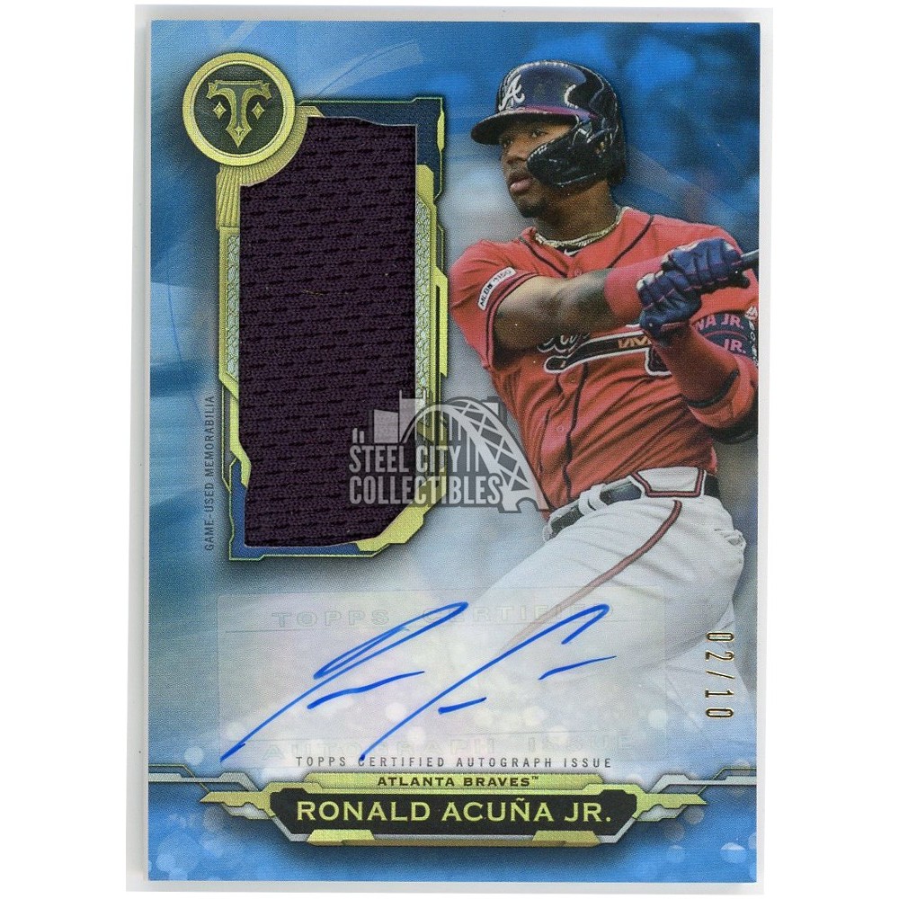 Ronald Acuna Jr. 2019 Topps Triple Threads Sapphire Jumbo