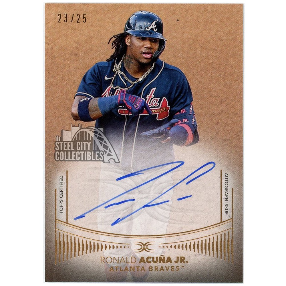 Ronald Acuna Jr 2021 Topps Definitive Defining Images