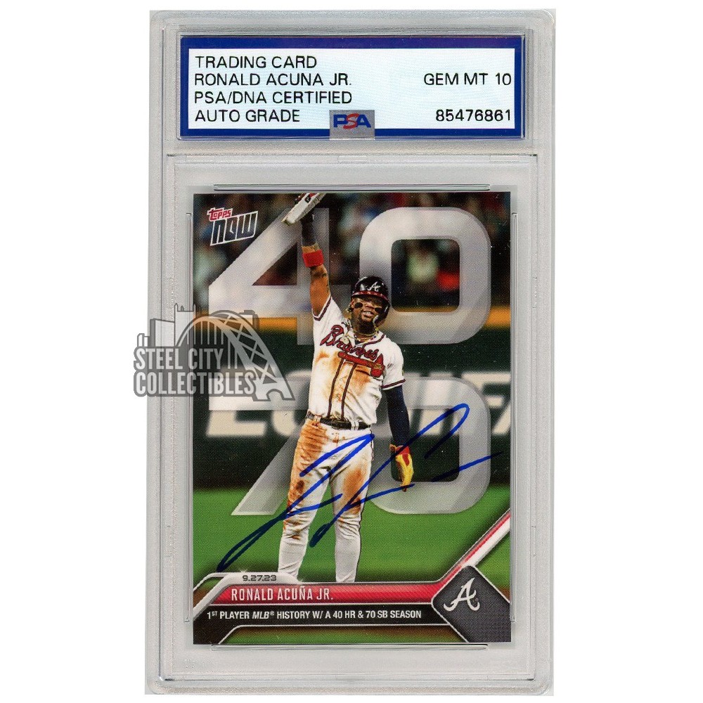 ゲームセンター・ゲームカード 2023 TOPPS LUMINARIES Ronald Acuna JR 2023 Topps Super Box Ronald Acuna Jr enamel trading card pin