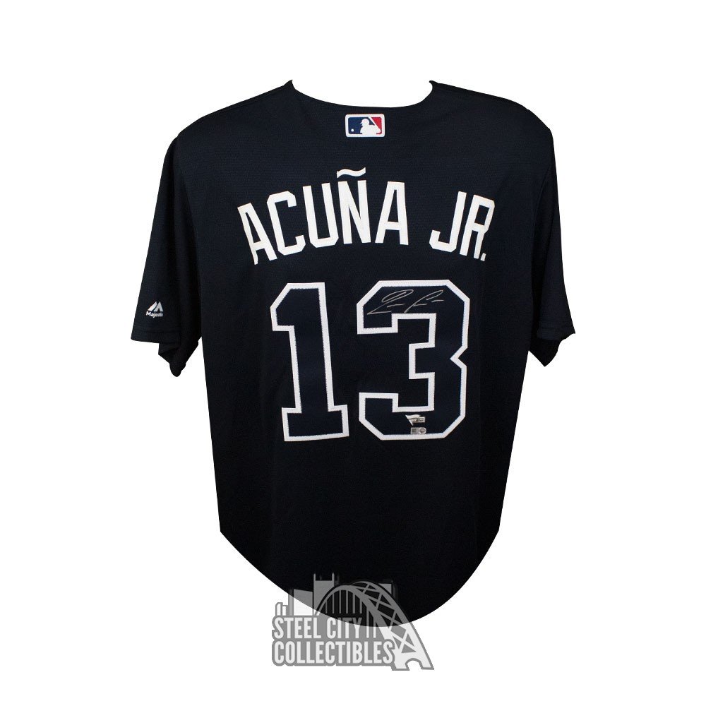 acuna signed jersey