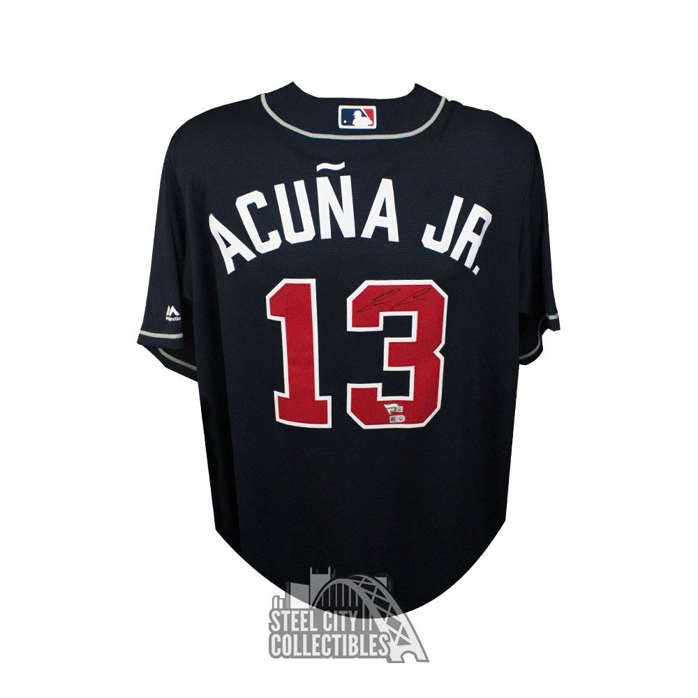 navy atlanta braves jersey