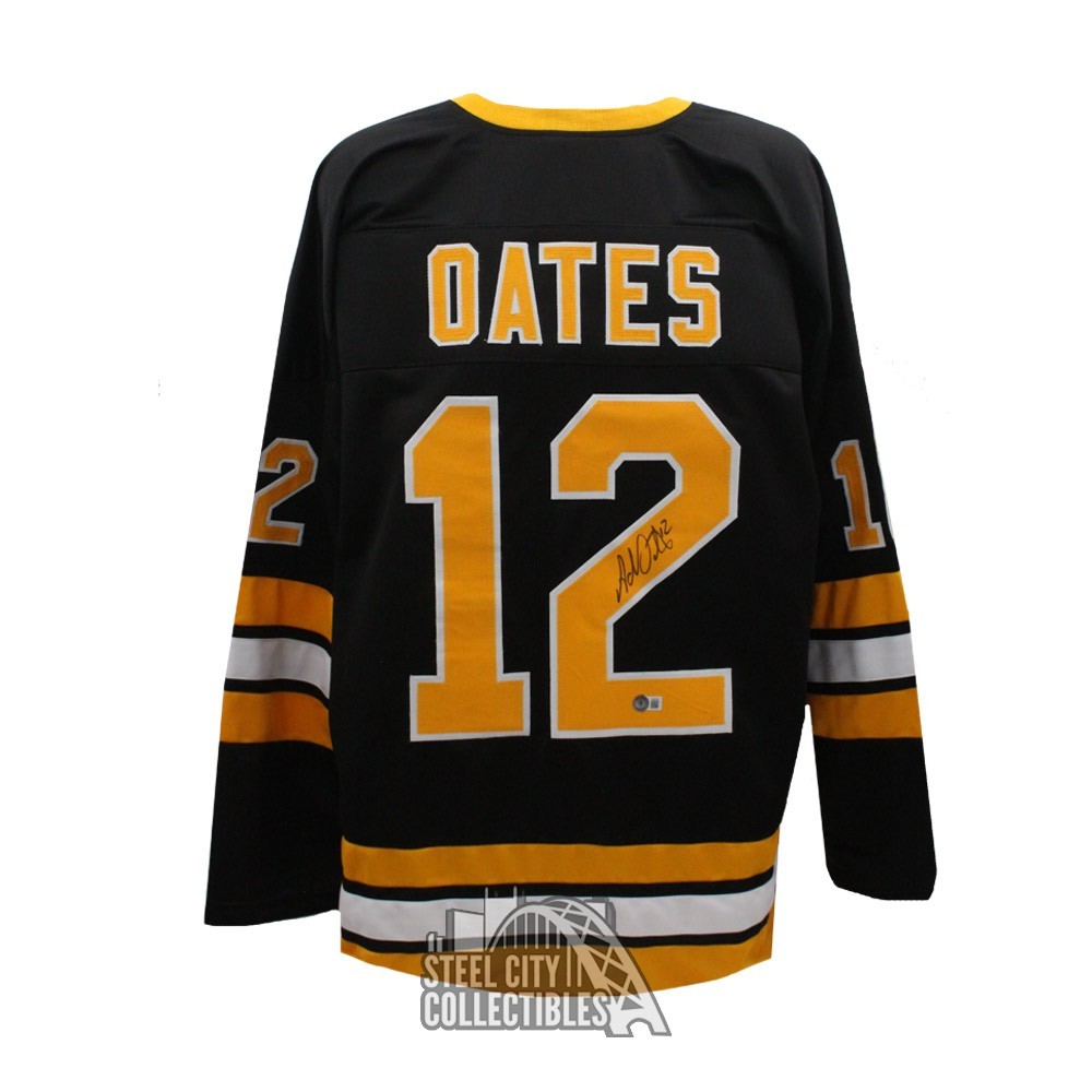 Adam Oates Autographed Boston Custom Black Hockey Jersey - BAS