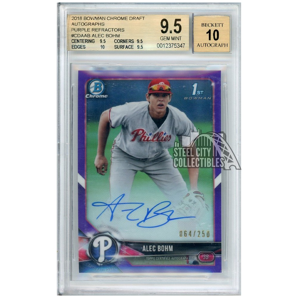 【Luken Baker】2018 Bowman Chrome 1st Bowman Auto Green Refractor 直筆サインカード リフ 99枚限定