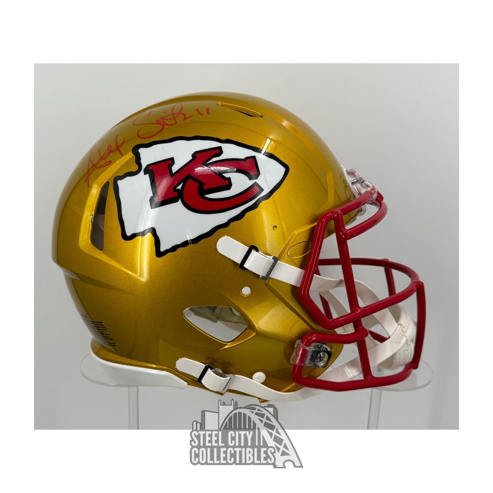Alex Smith Autographed Kansas City Flash Authentic Full Size Football Helmet - BAS (Minor Paint Chipping) Alex Smith Autographed Kansas City Flash Authentic Full Size Football Helmet - BAS (Minor Paint Chipping)