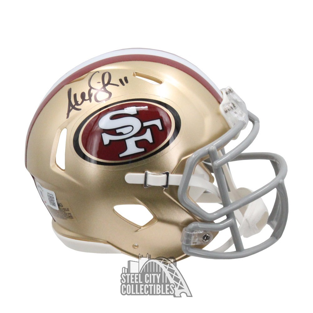 Alex Smith Autographed San Francisco Speed Mini Football Helmet - BAS Alex Smith Autographed San Francisco Speed Mini Football Helmet - BAS