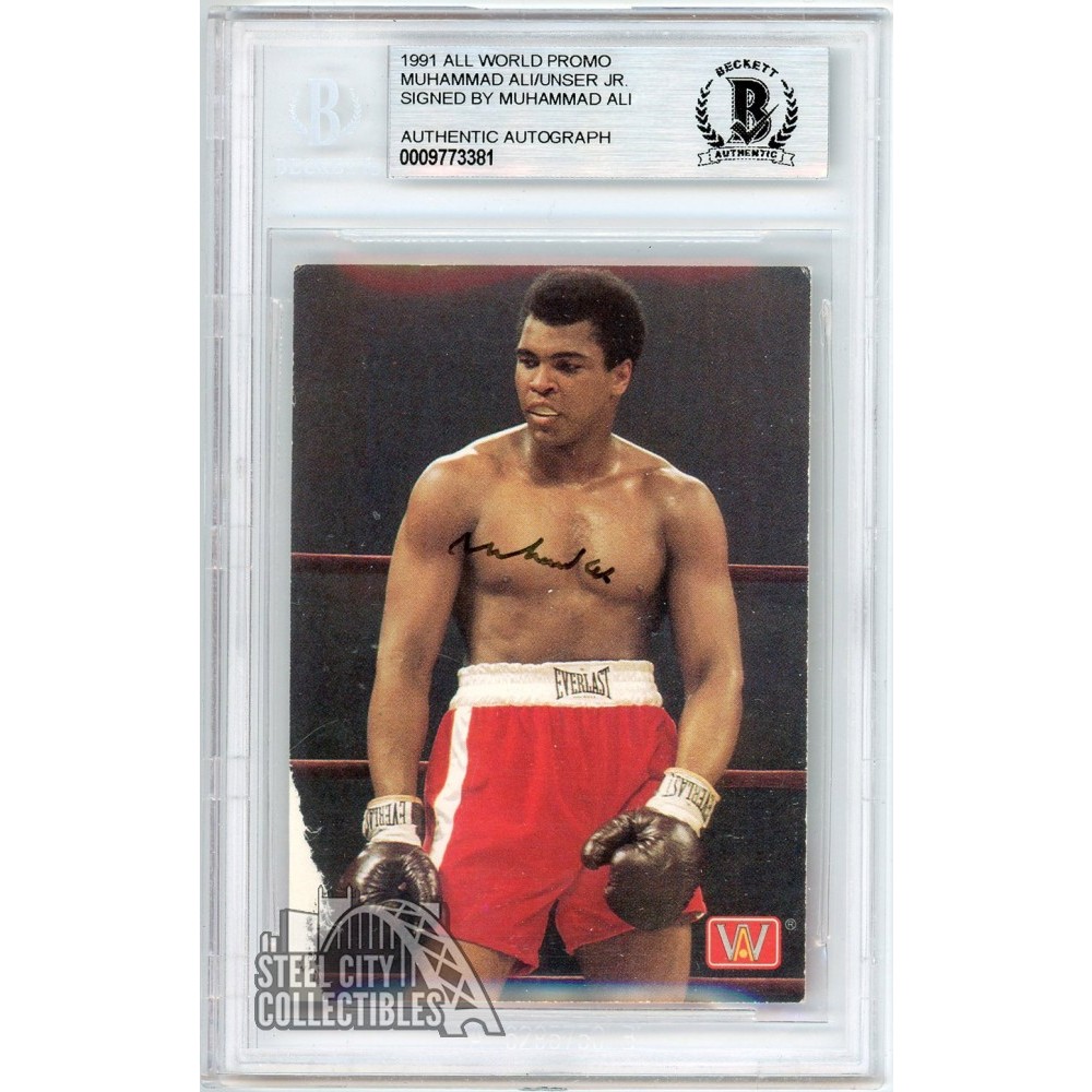 muhammad ali モハメド アリ 直筆サインカード　世界2500枚限定 muhammad ali モハメド アリ 直筆サインカード 世界2500枚限定