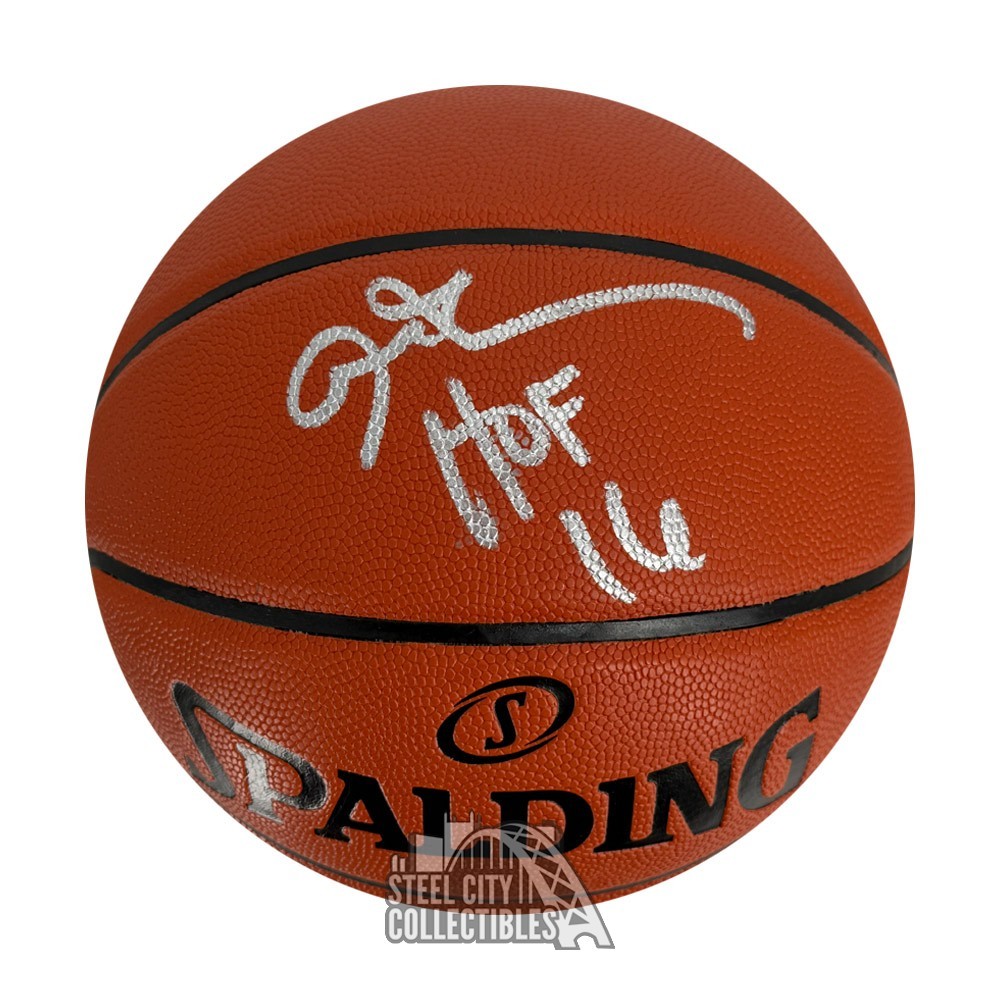 Allen Iverson HOF 16 Autographed Spalding Basketball - Fanatics