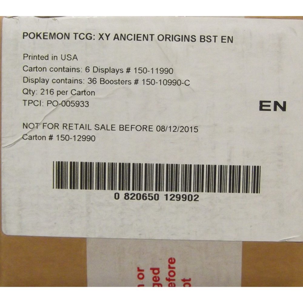 pokemon booster box ancient origins Pokémon TCG: XY: Ancient Origins Booster Pack