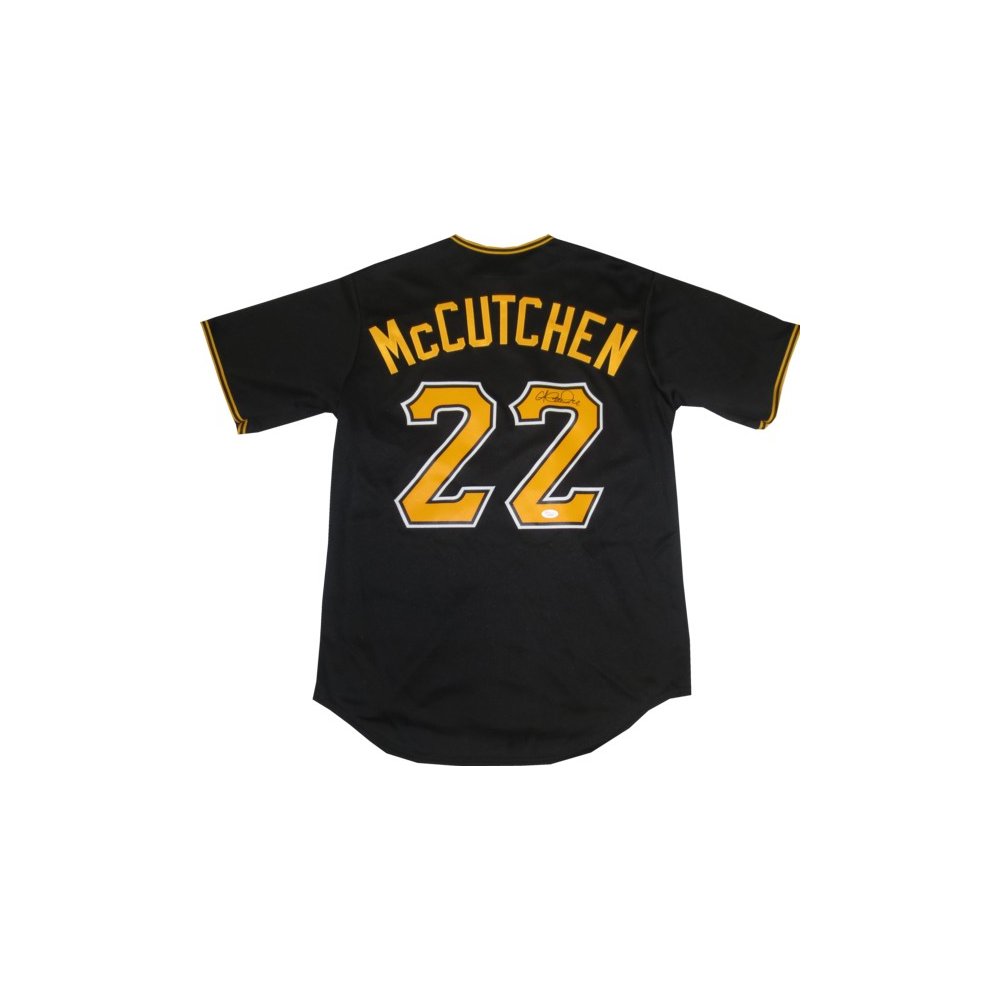 Andrew McCutchen Autographed Pirates Black Premier Majestic Jersey JSA Witness COA Steel City Collectibles
