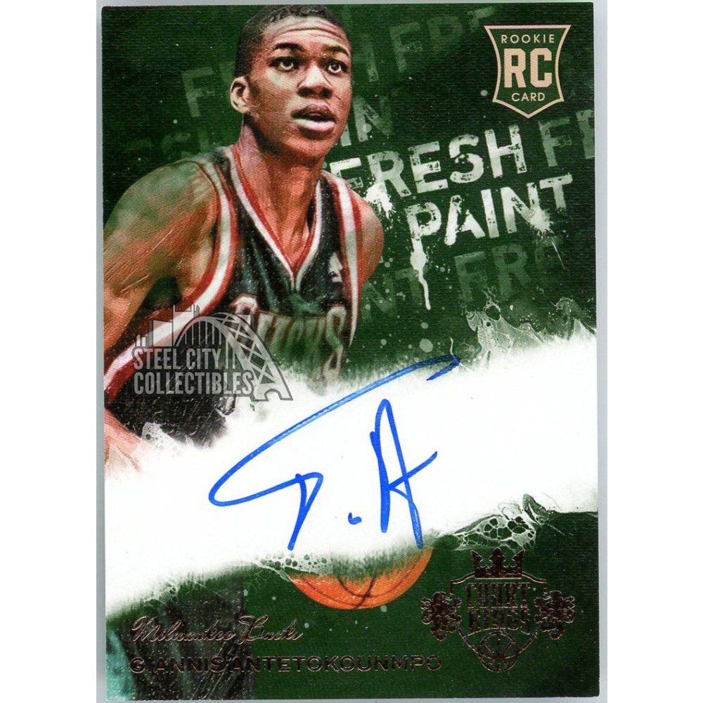 Giannis Antetokounmpo 2013-14 Panini Court Kings Fresh Paint