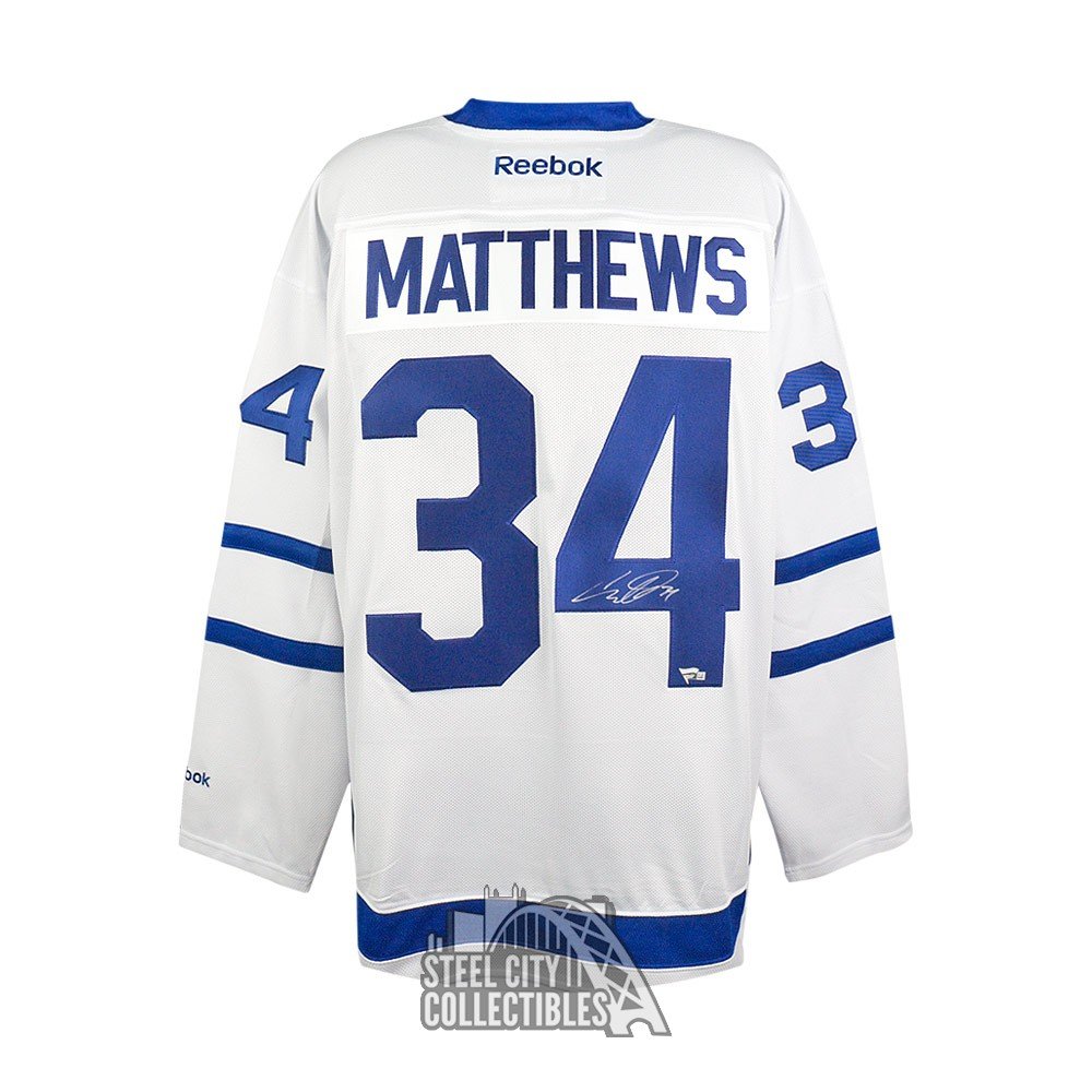 Auston Matthews Autographed Toronto Maple Leafs Blue Fanatics Hockey Jersey  - Fanatics