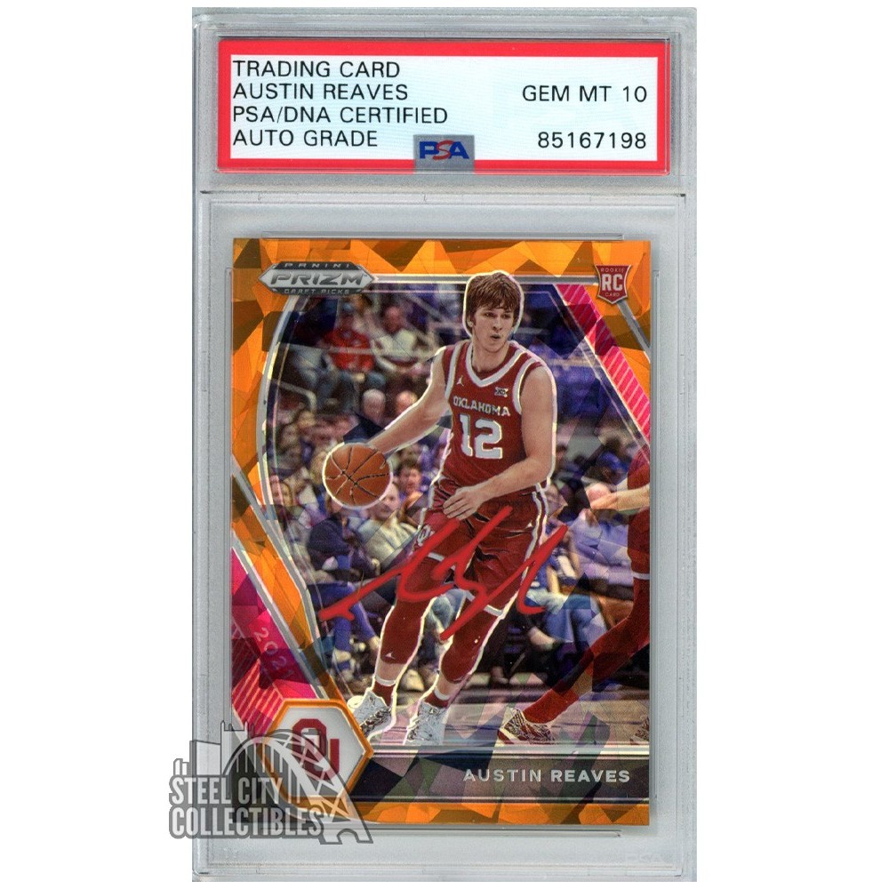 Austin Reaves 2021 Panini Prizm Draft Picks Orange Ice Autograph Rookie ...