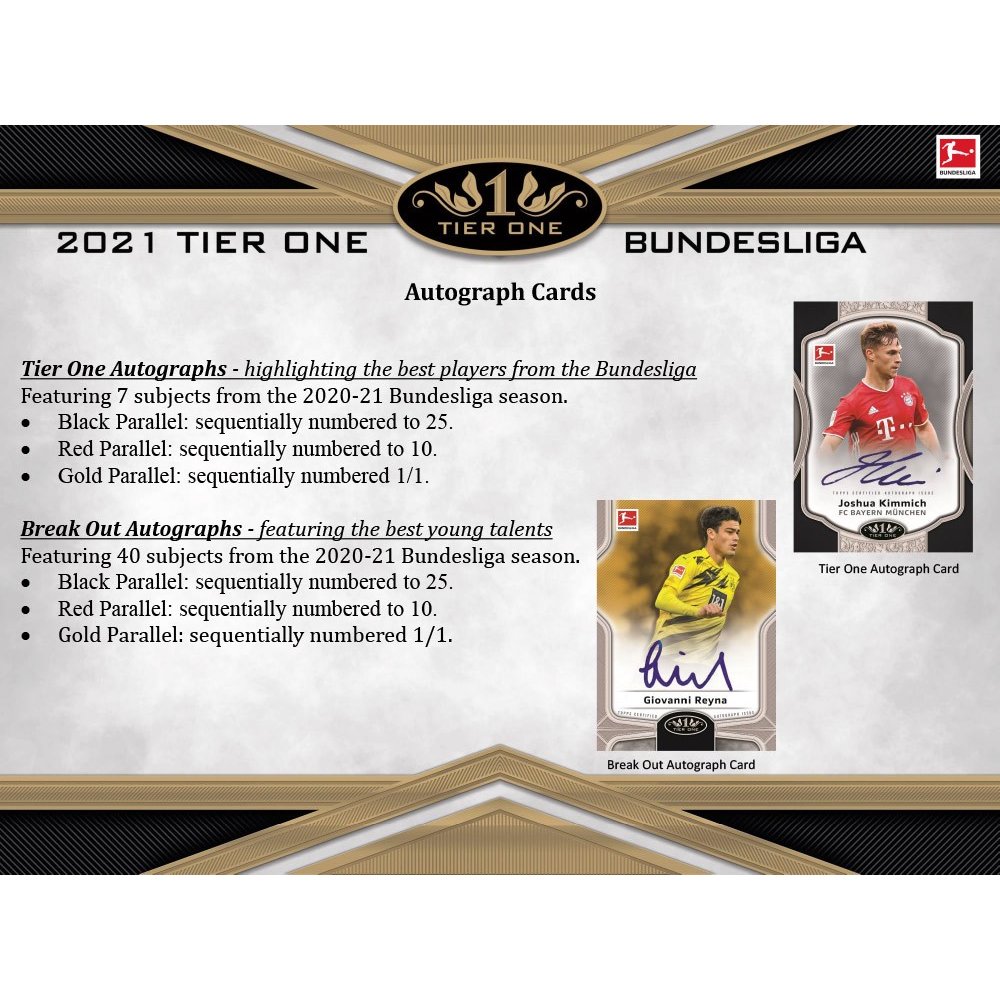 2021 Topps Tier One Bundesliga Soccer Hobby Box | Steel City