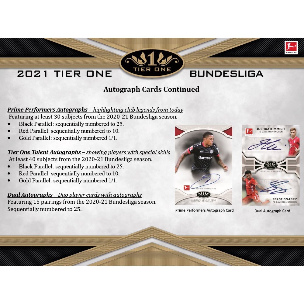 2021 Topps Tier One Bundesliga Soccer Hobby Box | Steel City