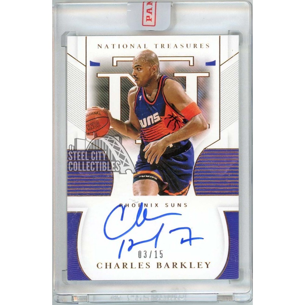 Charles Barkley 2020-21 Panini National Treasures Autograph Card