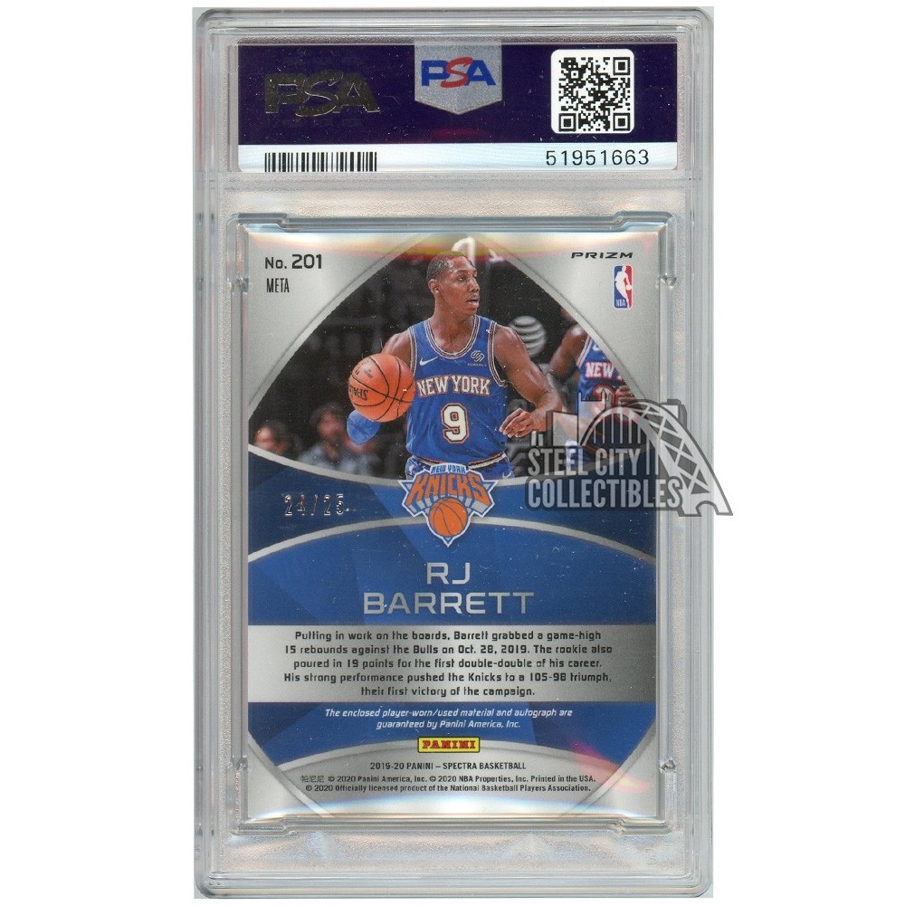 RJ Barrett 2019-20 Panini Spectra Meta Rookie Patch