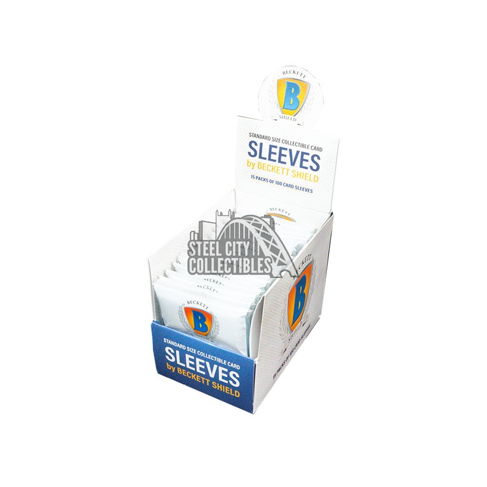 Beckett Shield Standard Size Card Sleeves 15-Pack Box Beckett Shield Standard Size Card Sleeves 15-Pack Box