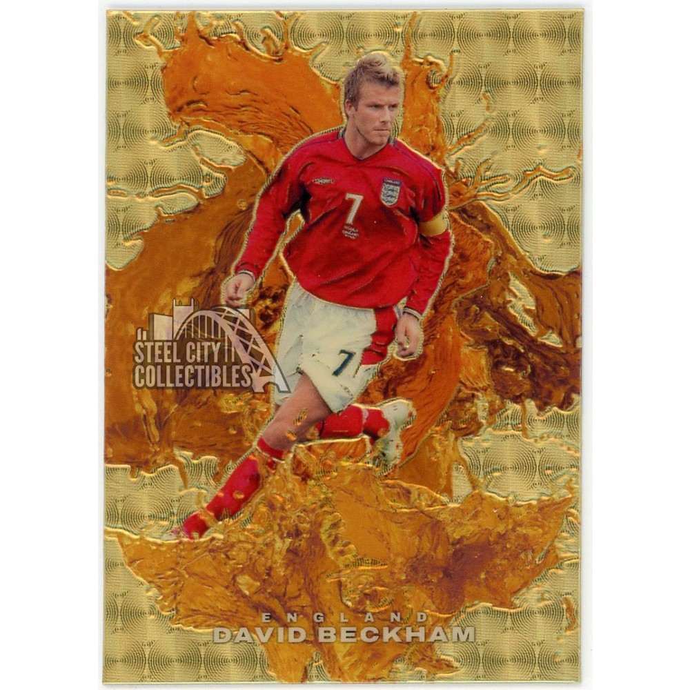 David Beckham 2024 Panini Black Friday Splash of Color Gold Vinyl