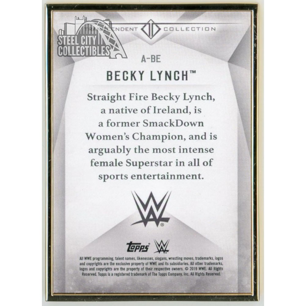 Becky Lynch 2019 Topps WWE Transcendent Collection Autograph 9/25