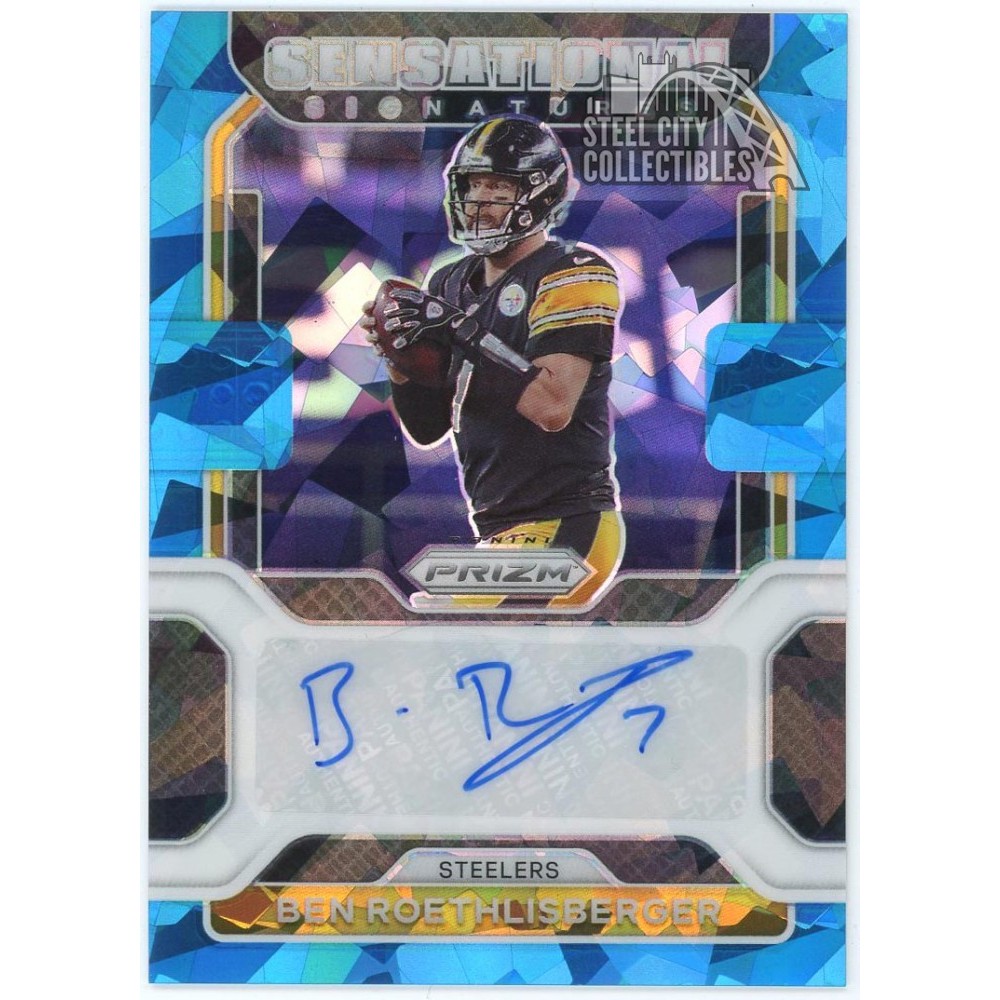 Ben Roethlisberger 2021 Panini Prizm Sensational Autograph Card #SS-BR ...