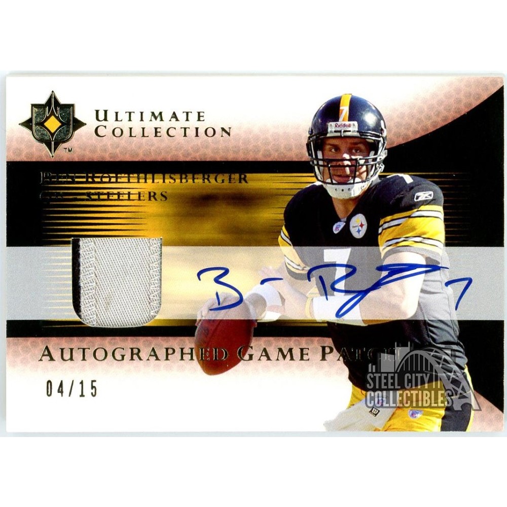 Ben Roethlisberger 2005 Upper Deck Ultimate Patch Autograph Card #AJP ...