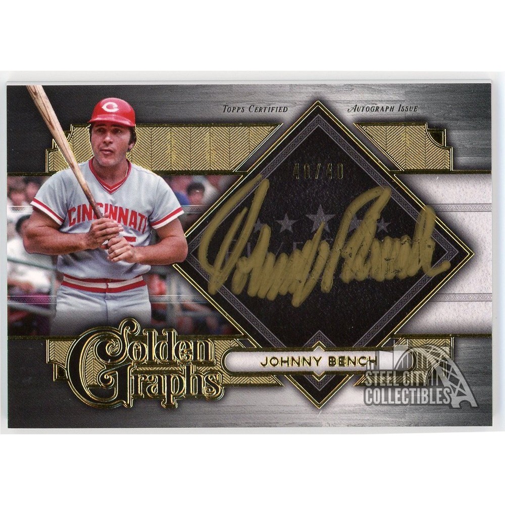 [12シリ]johnny bench auto mlb Johnny Bench 2022 Topps Five Star Golden Graphs Auto Card