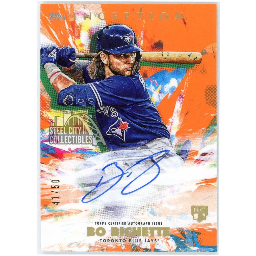 Bo Bichette 2020 Topps Inception Orange Rookie Autograph Card