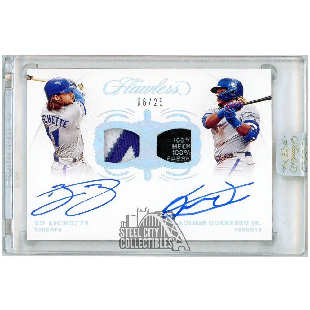 Bo Bichette Vladimir Guerrero Jr 2020 Panini Flawless Dual Patch