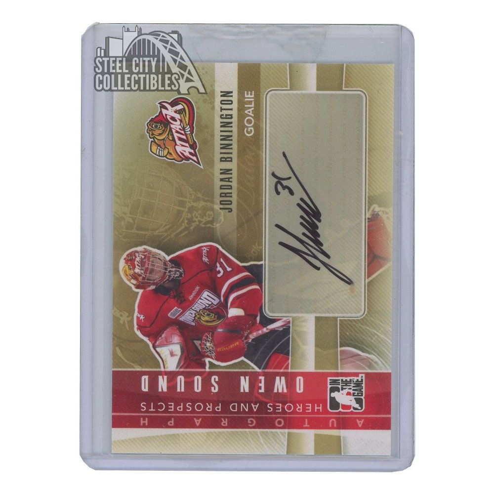201112 ITG Heroes & Prospects Jordan Binnington Autograph Steel City