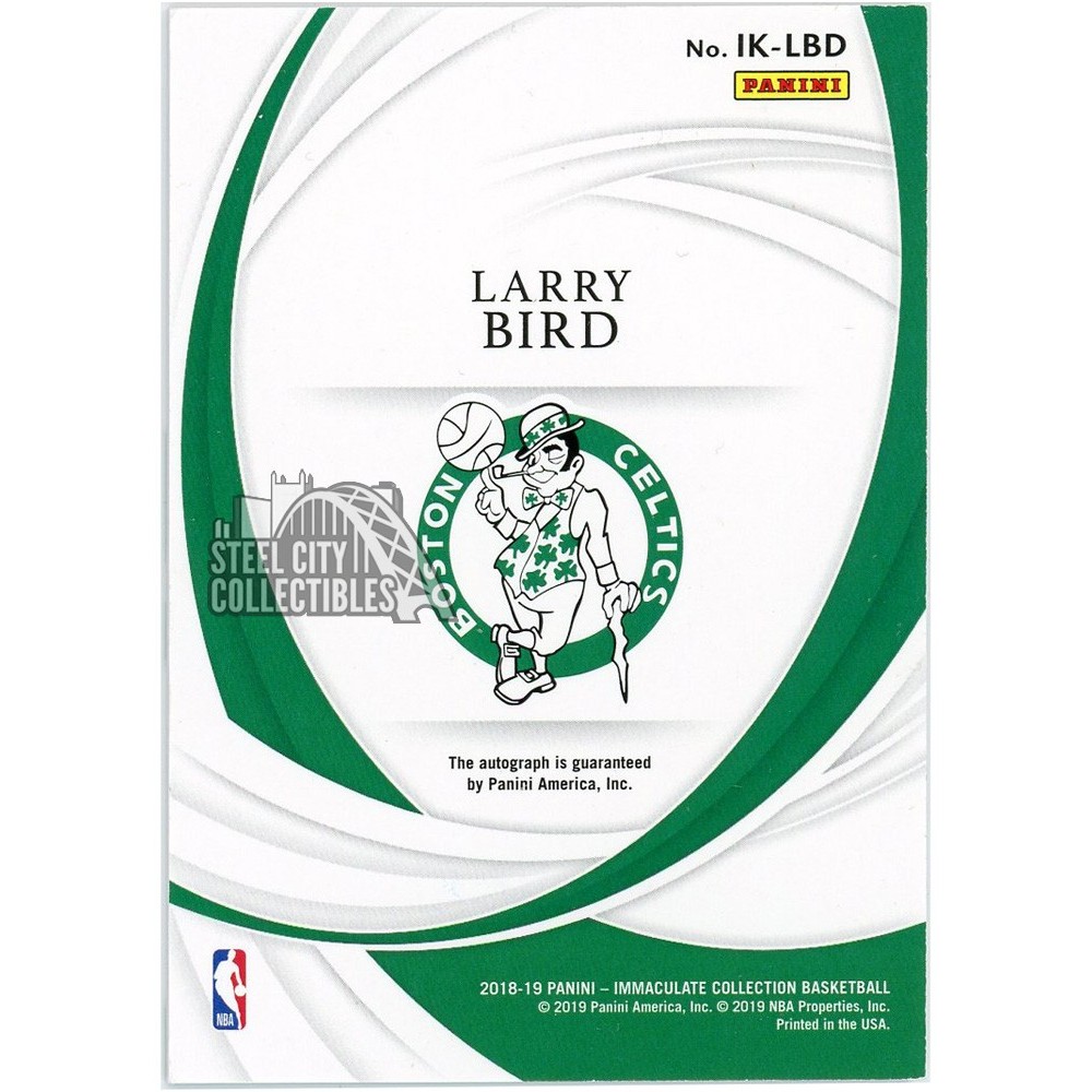 Larry Bird 2018-19 Panini Immaculate Ink Auto 21/25 | Steel