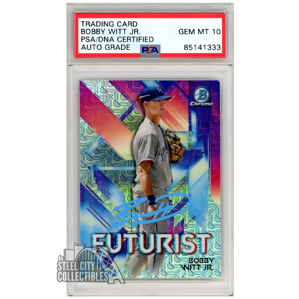 Bobby Witt Jr 2021 Bowman Chrome Mega Futurist Autograph Card #FUT 